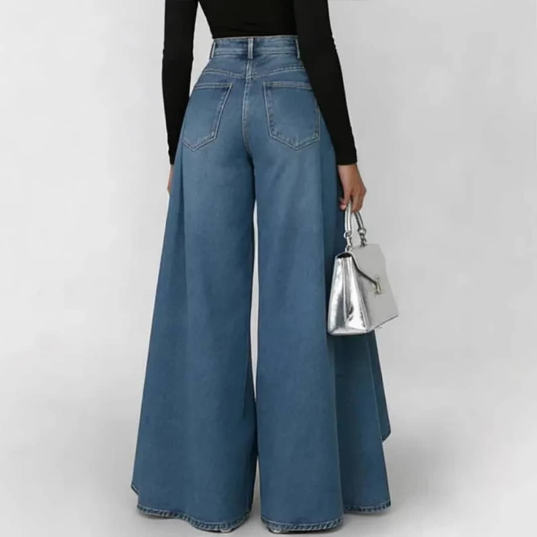 Jean taille haute decontractee