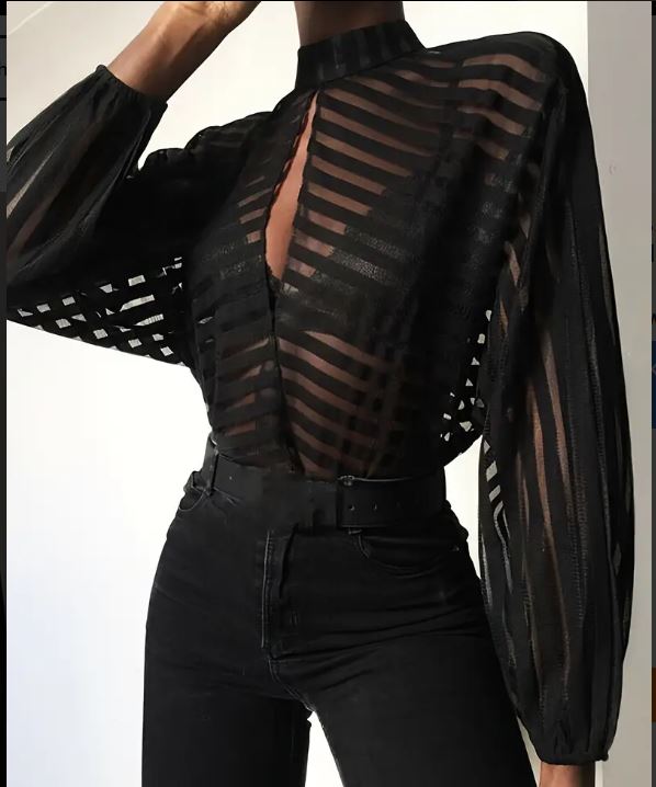 Cardigan ample en maille transparente, haut tendance et sauvage