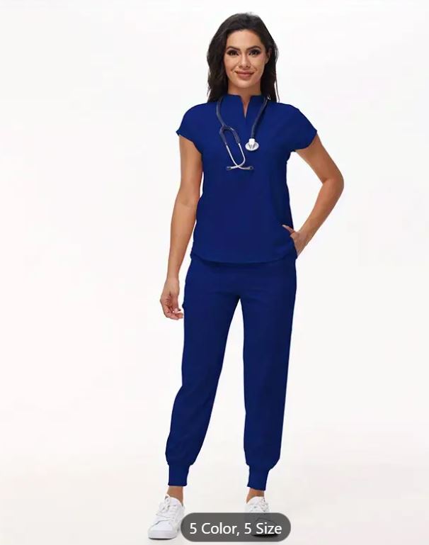 Scrub de couleur unie