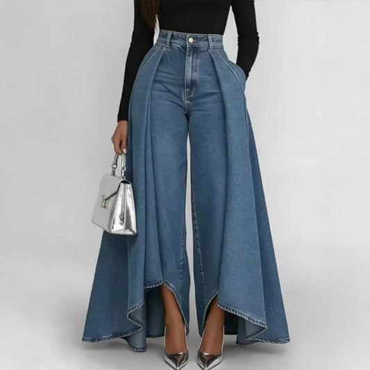 Jean taille haute decontractee