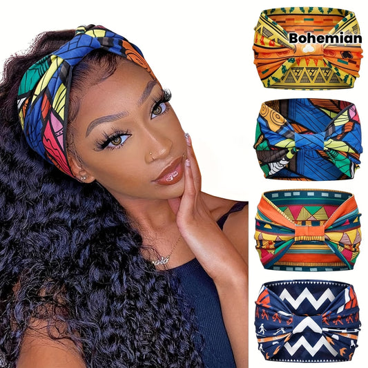 Serre-têtes Nœud Africain Bohème pour Femmes -