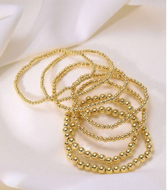 Ensemble de 7 bracelets de perles élégants et minimalistes vintage