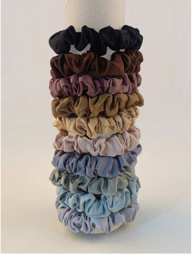 Lot de 50 élastiques à cheveux colorés style décontracté