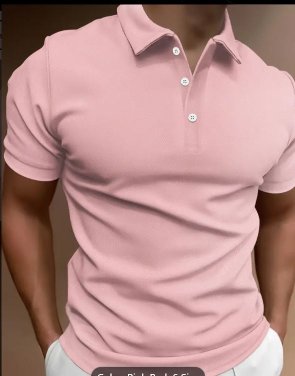 Chemise classique décontractée à manches courtes de couleur unie