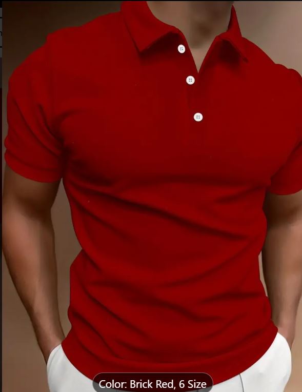 Chemise classique décontractée à manches courtes de couleur unie