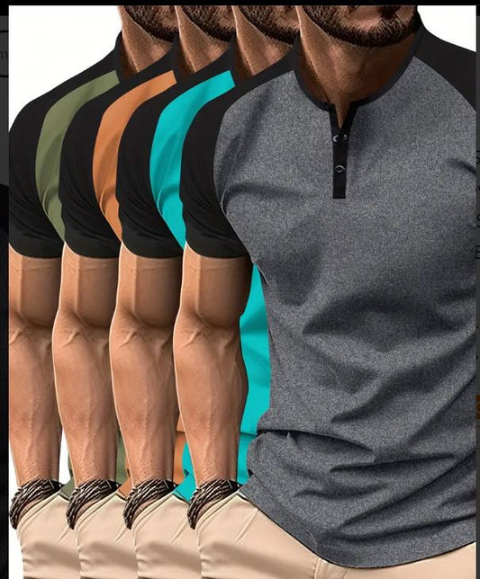 Lot de 4 chemises d'été à manches courtes pour homme -