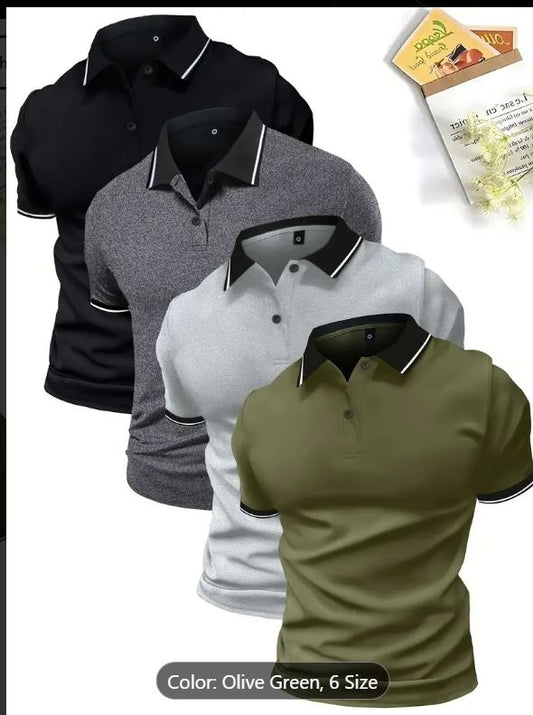 Polos a manches courtes, couleur unie, ,