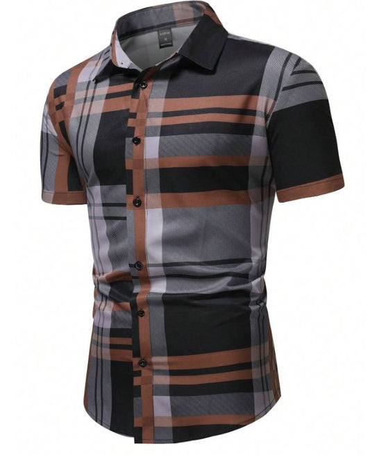 Chemise à carreaux pour hommes