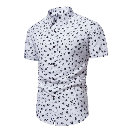 Chemise boutonnée à imprimé fleuri