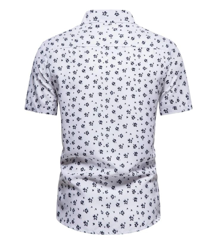 Chemise boutonnée à imprimé fleuri