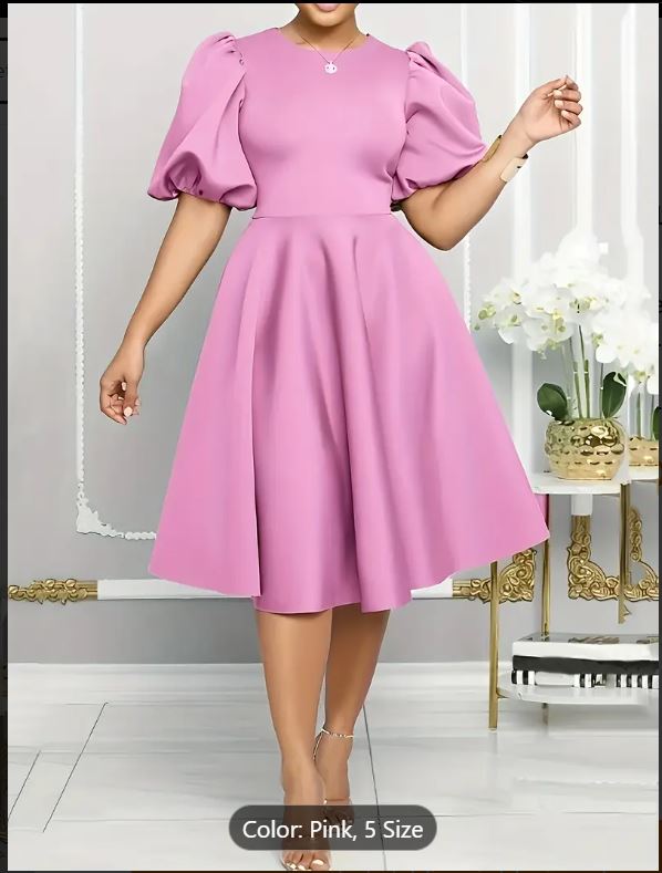 Robe mi-longue lavande élégante