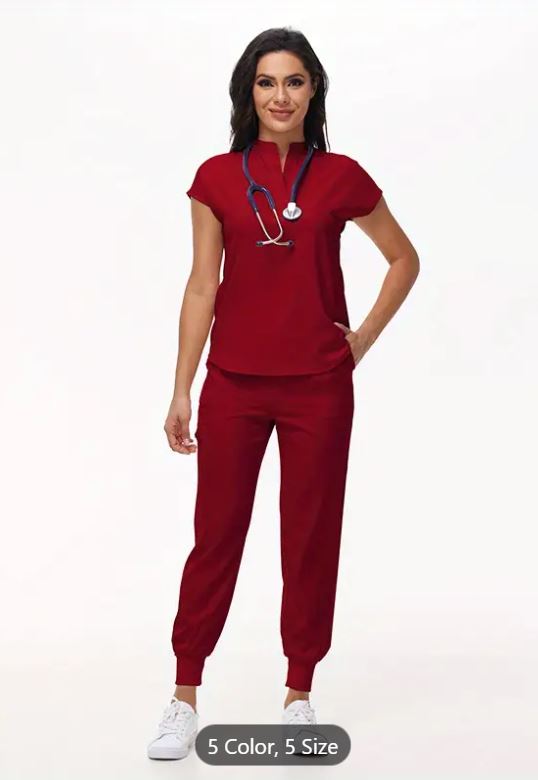 Scrub de couleur unie