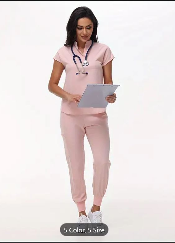 Scrub de couleur unie