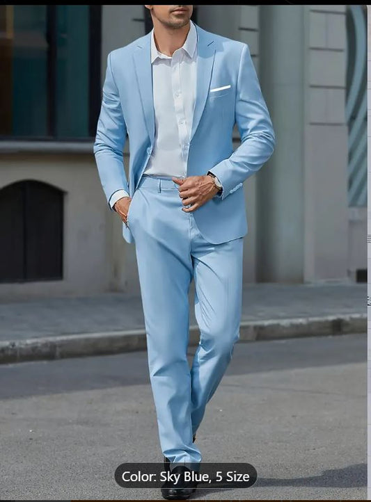 Costume deux pièces élégant pour homme