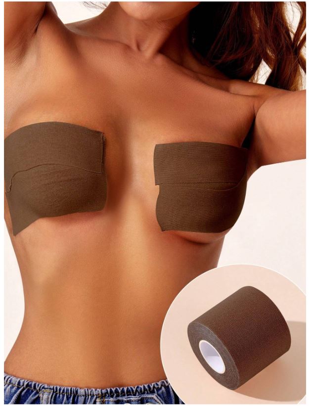 Ruban adhésif élastique respirant et confortable pour rehausser les seins, grande taille,