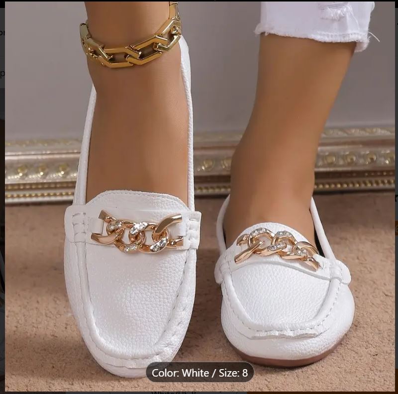 Mocassins classiques noirs pour femmes -