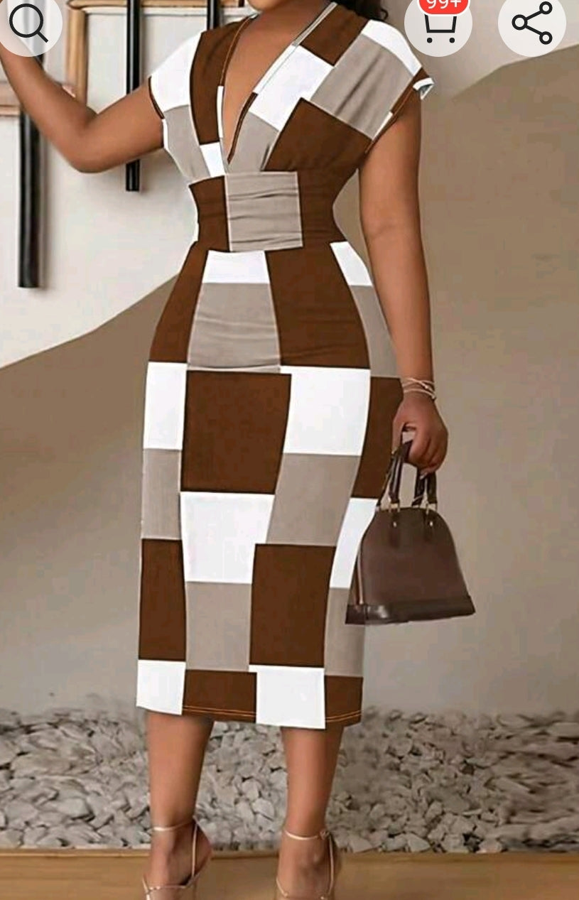 Robe a col V profond